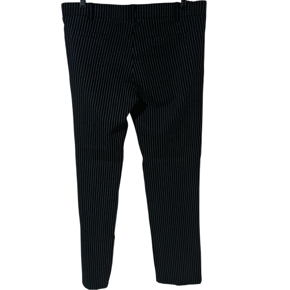 BETABRAND Pants Straight Leg Classic Pull On Black White Pinstripe Women’s XL - Picture 6 of 9